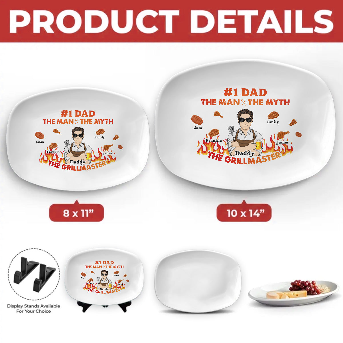The Grillmaster - Personalized Custom Platter