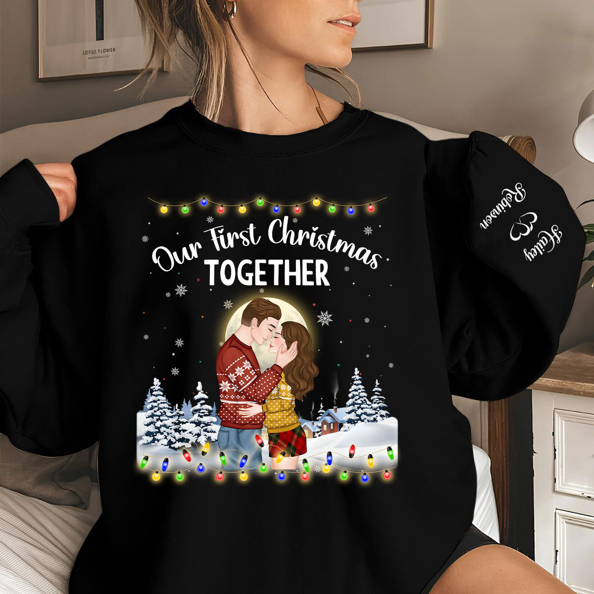 Couple Together Christmas - Personalized Custom Sweatshirt