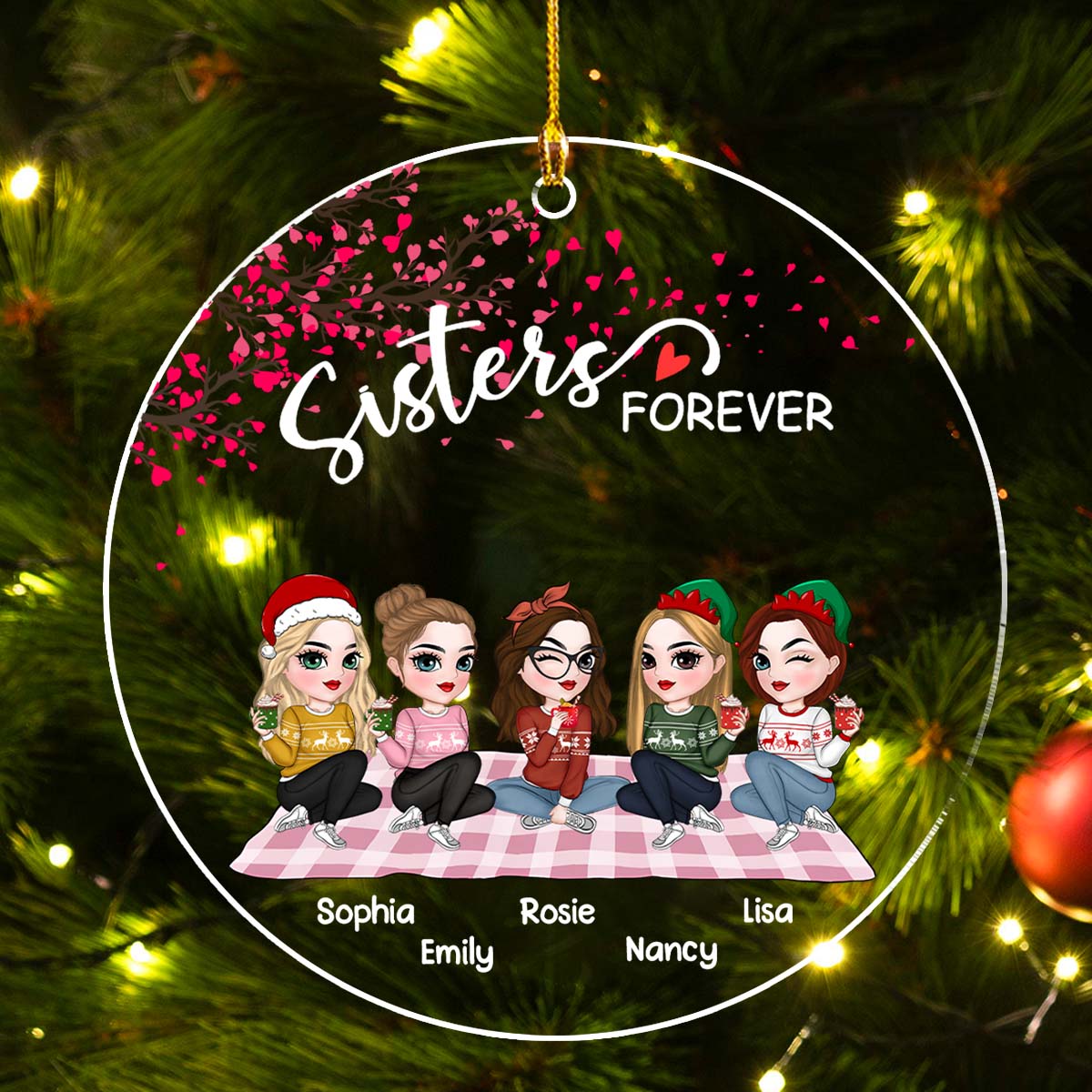 Forever Bestie - Personalized Custom Acrylic Ornament