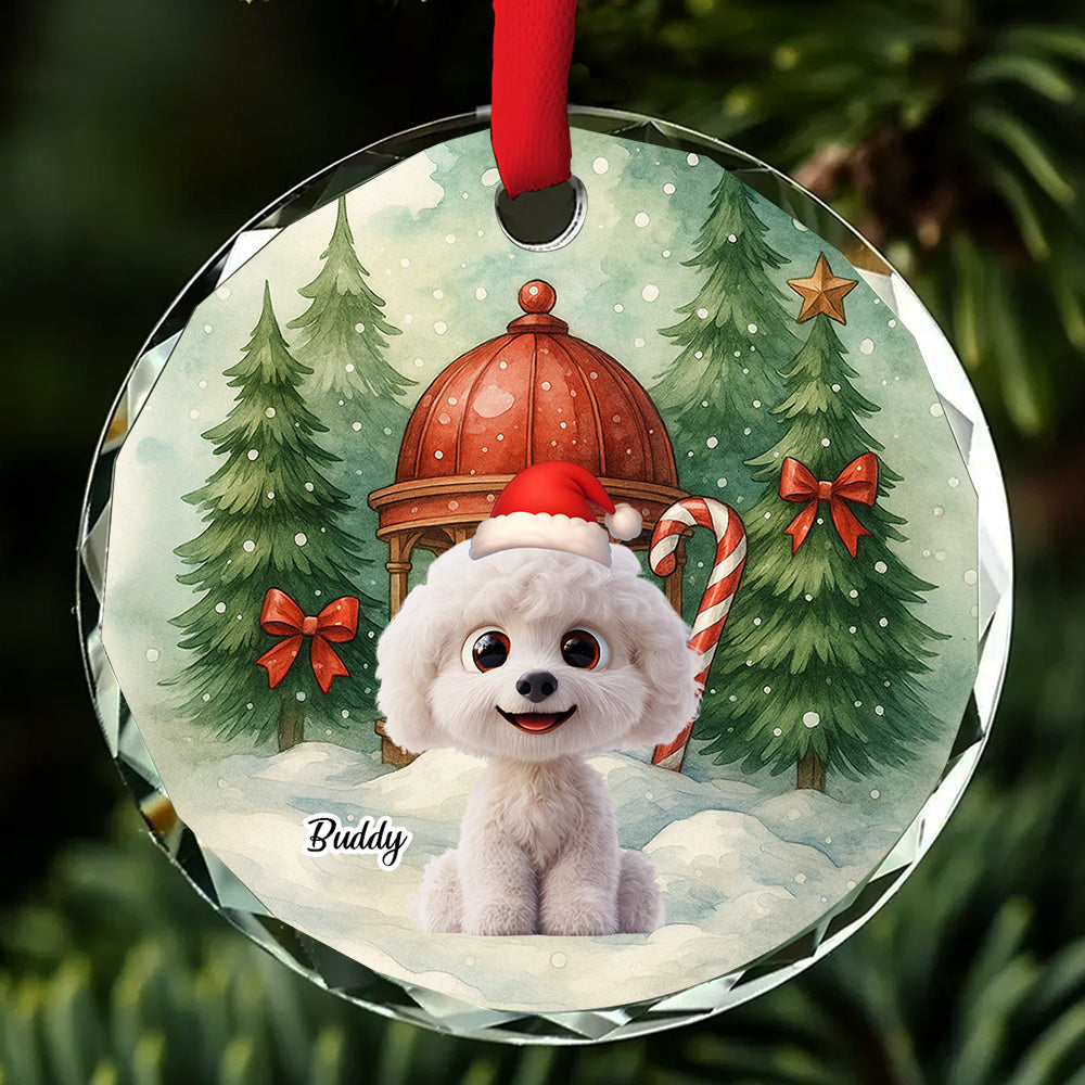 Snow Is Falling - Personalized Custom Glass Ornament