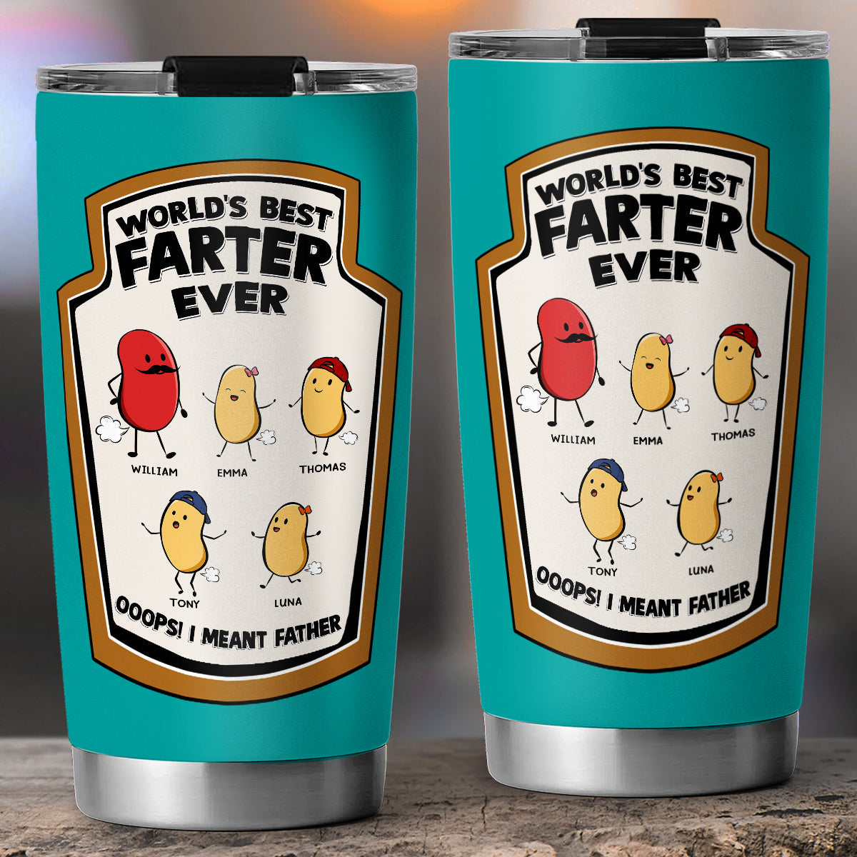 Best Farter Ever I Meant Father - Personalized Custom Tumbler