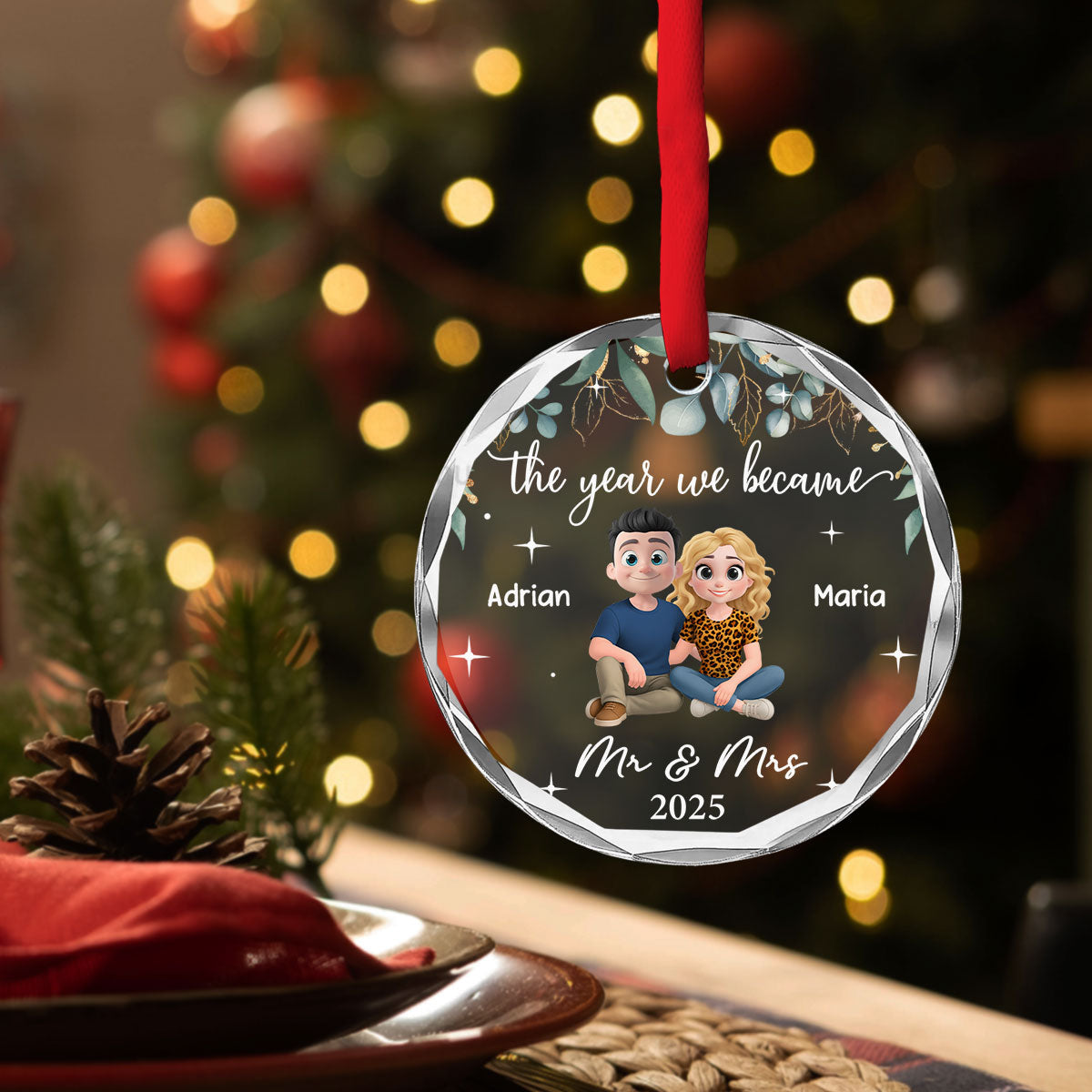 The Best Thing I Found In My Life - Personalized Custom Glass Ornament