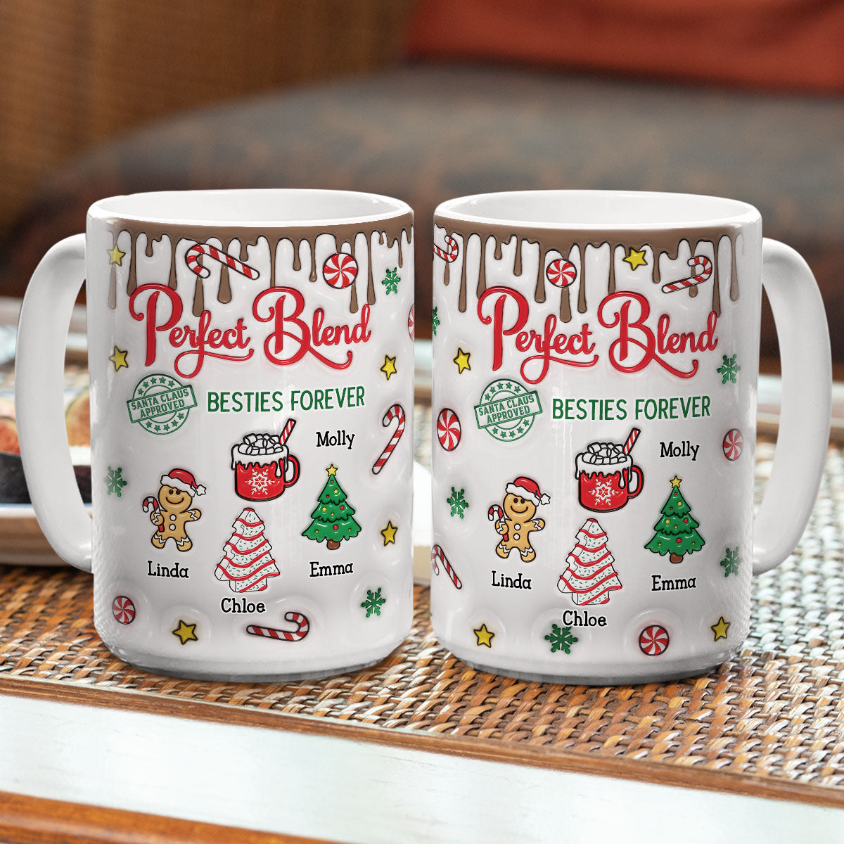 Perfect Blend - Personalized Custom 3D Inflated Effect Coffee Mug