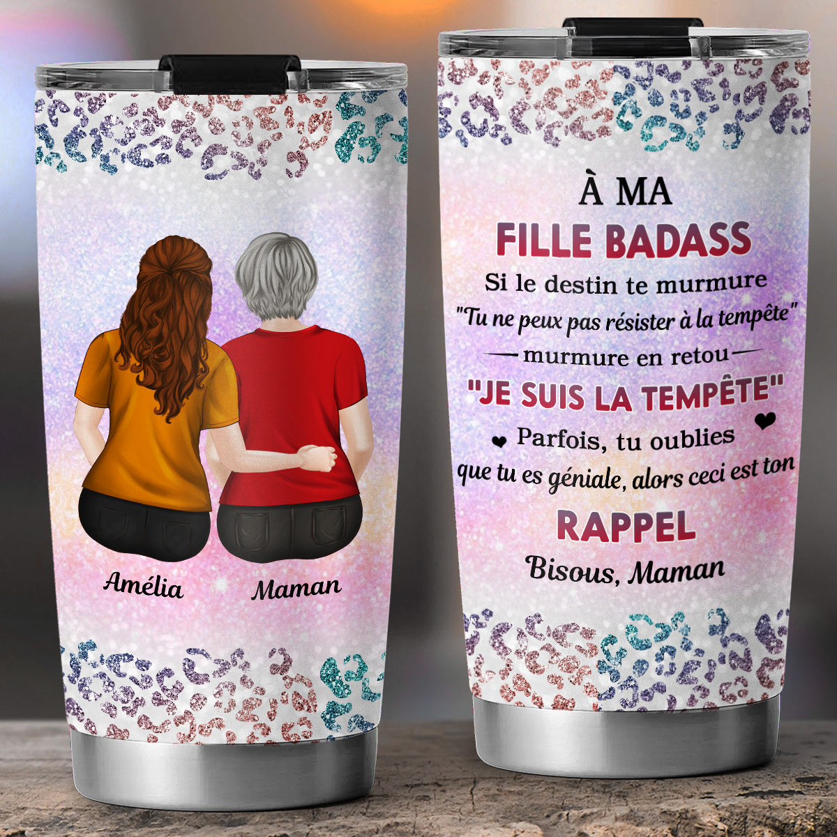 Gobelet Personnalisé - De Maman à Fille Qui Déchire