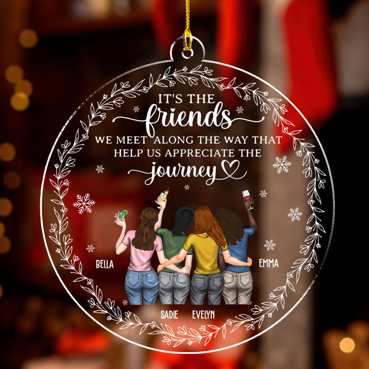 Appreciate The Journey - Personalized Custom Acrylic Ornament