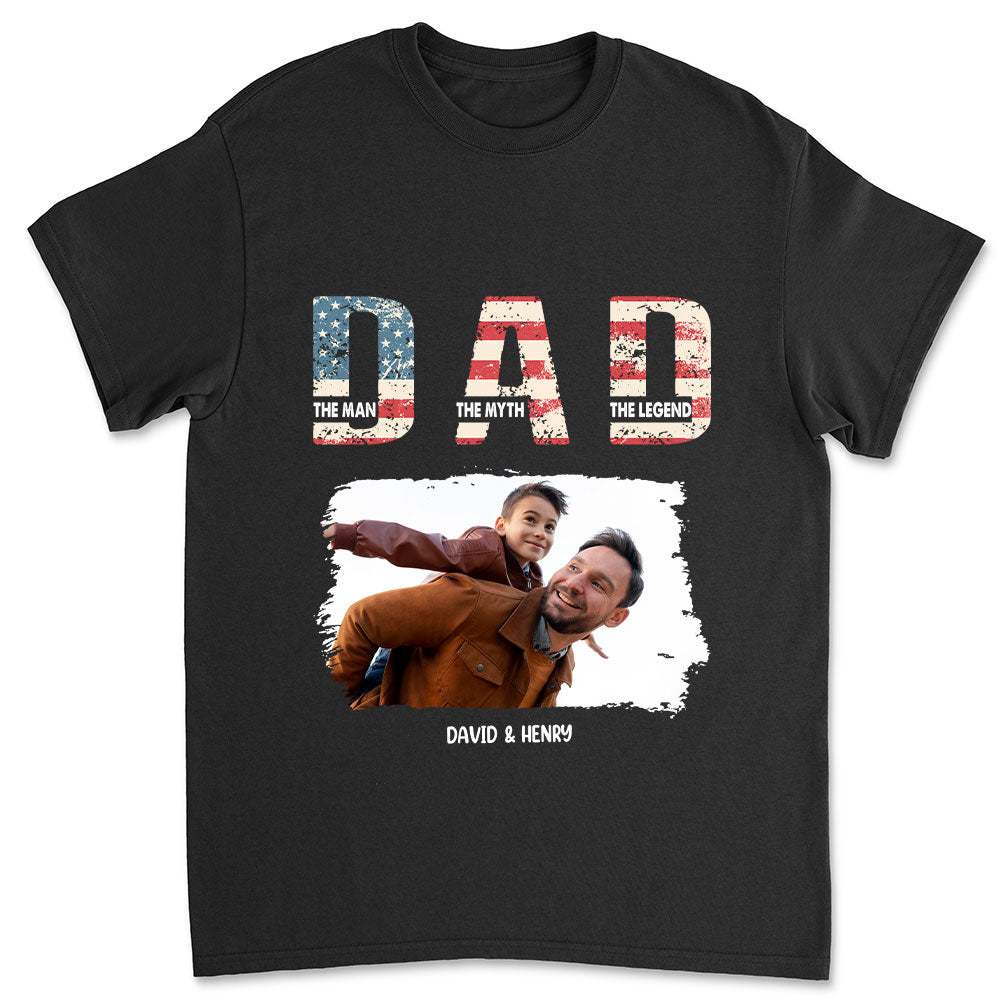 Dad You Are The Legend Photo - Personalized Custom Shirt