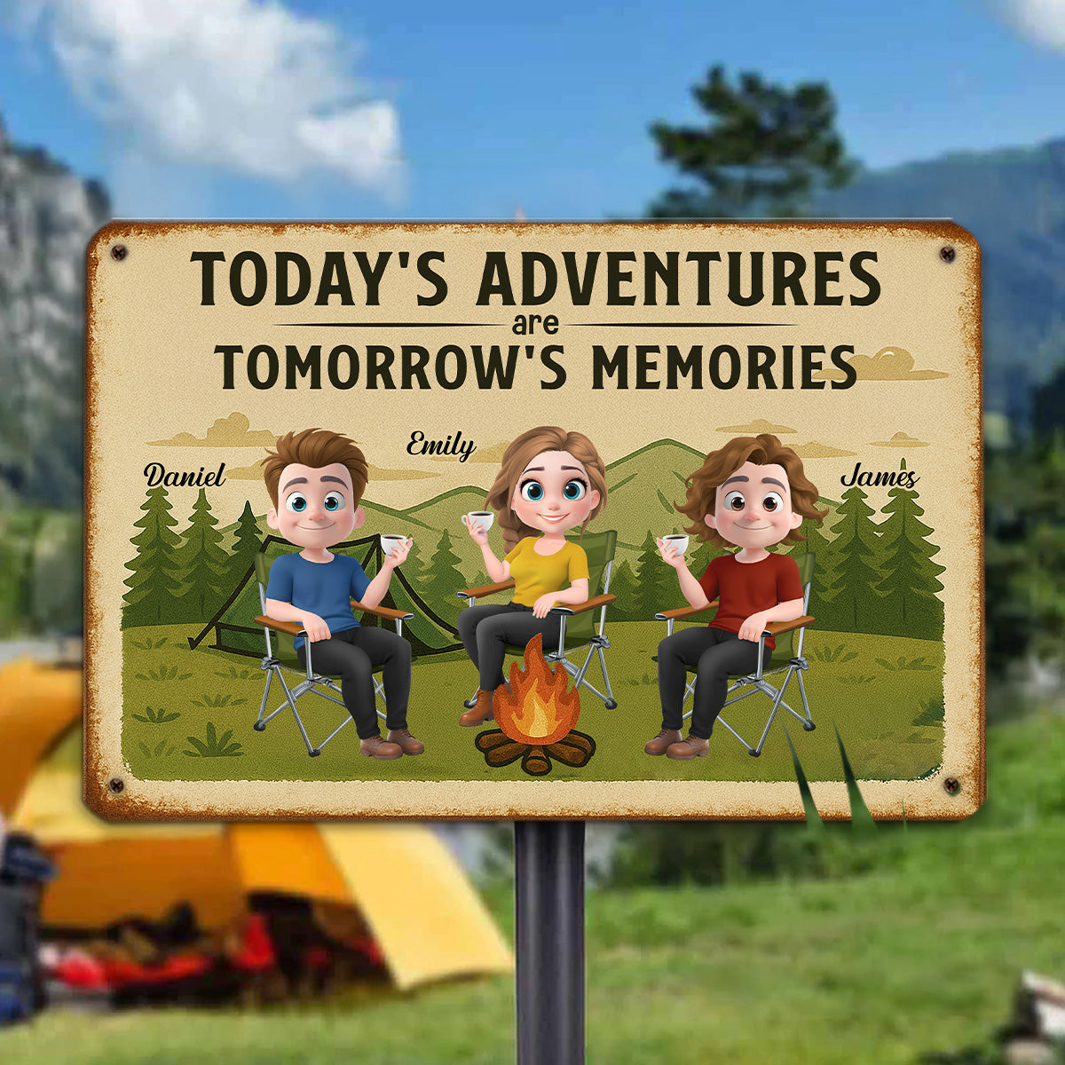 Make Today Worth Remembering - Personalized Custom Metal Sign