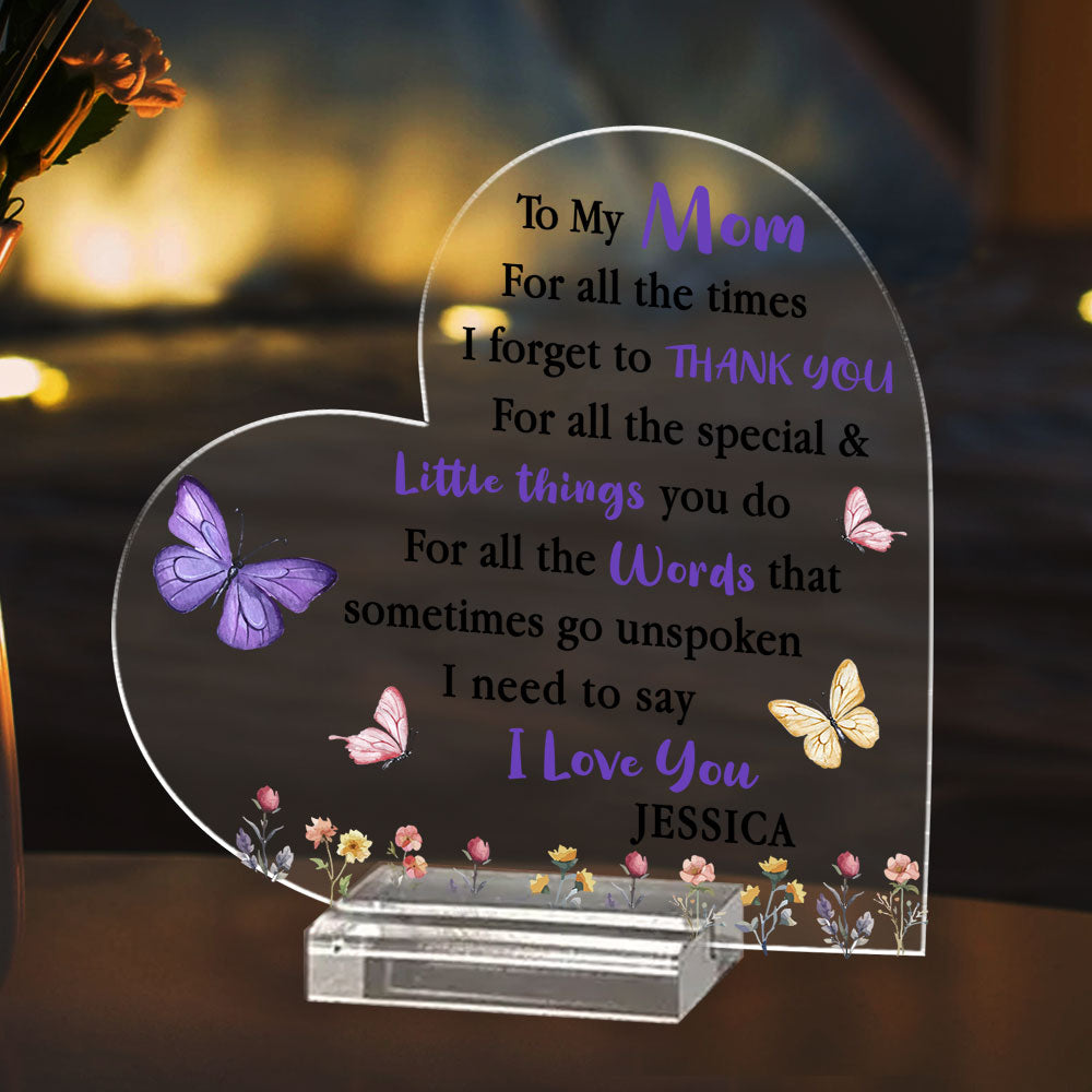 I Need To Say I Love You - Personalized Custom Acrylic Plaque With Base