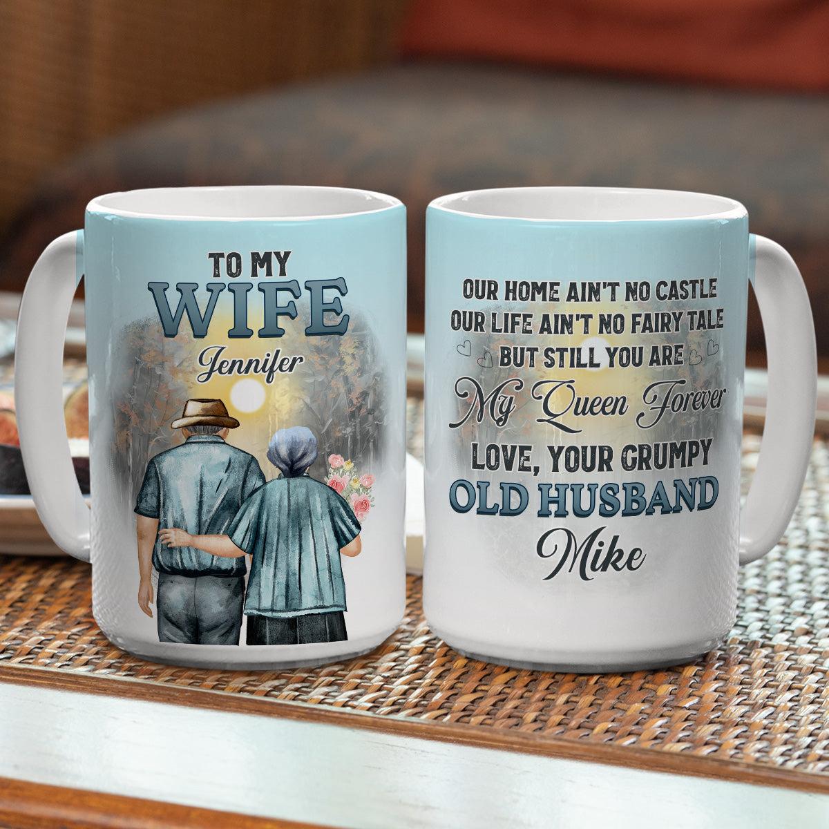 You Are My Queen Version 2 - Personalized Custom Coffee Mug