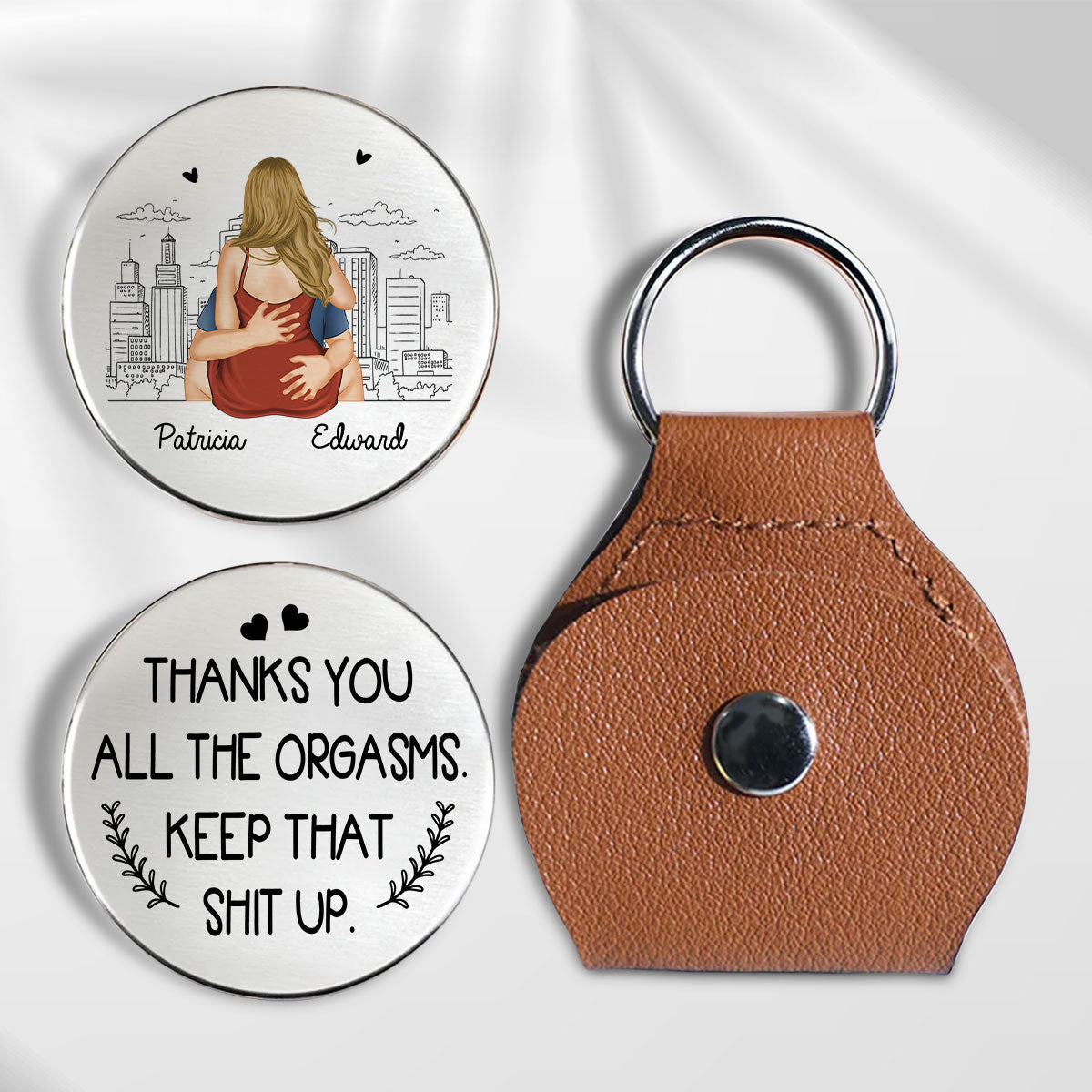 Thanks For All The Orgasms - Personalized Custom Pocket Hug