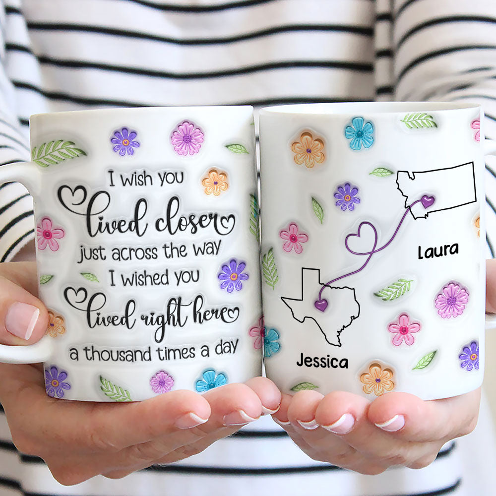 Wish We Were Together Always - Personalized Custom 3D Inflated Effect Mug