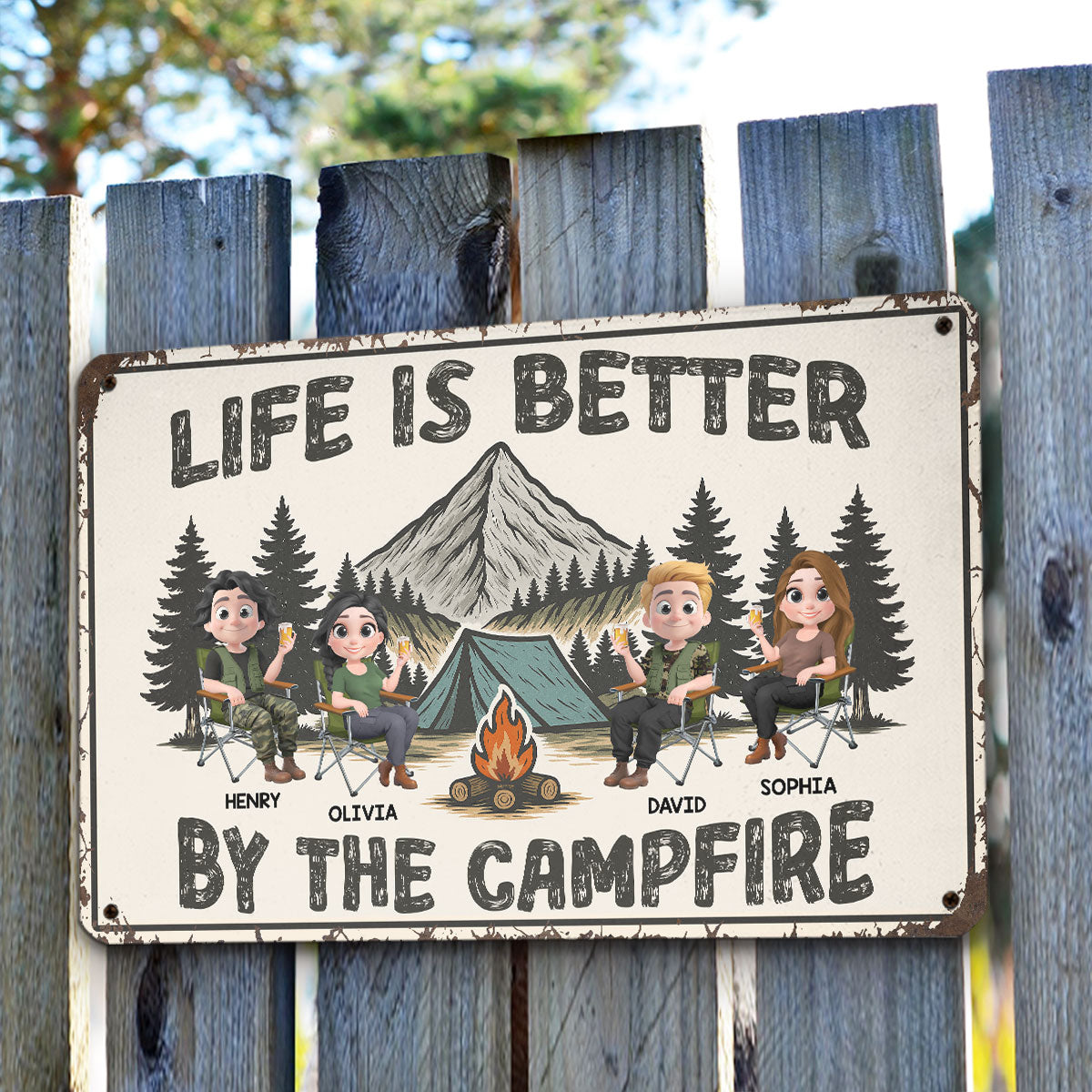 Simple Joys Are The Best - Personalized Custom Metal Sign