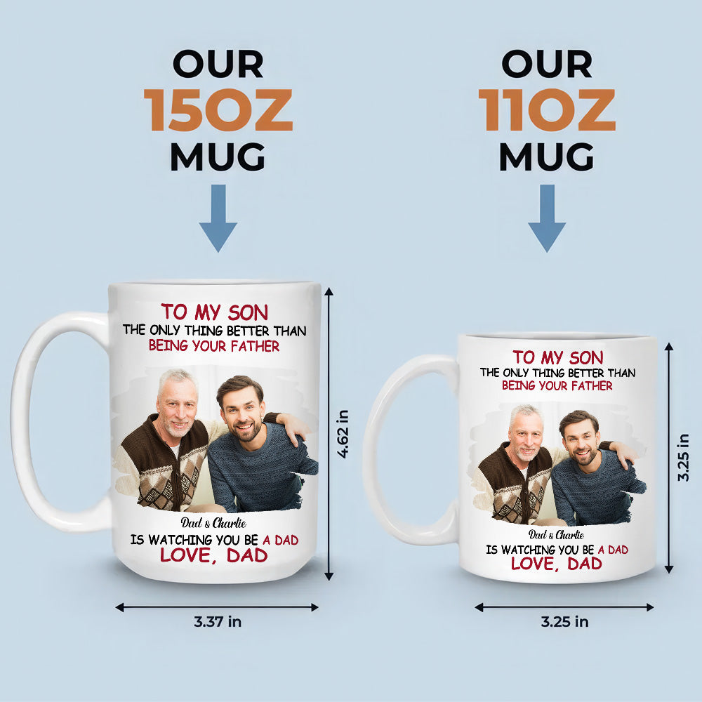 We Are Proud Of You Photo - Personalized Custom Coffee Mug