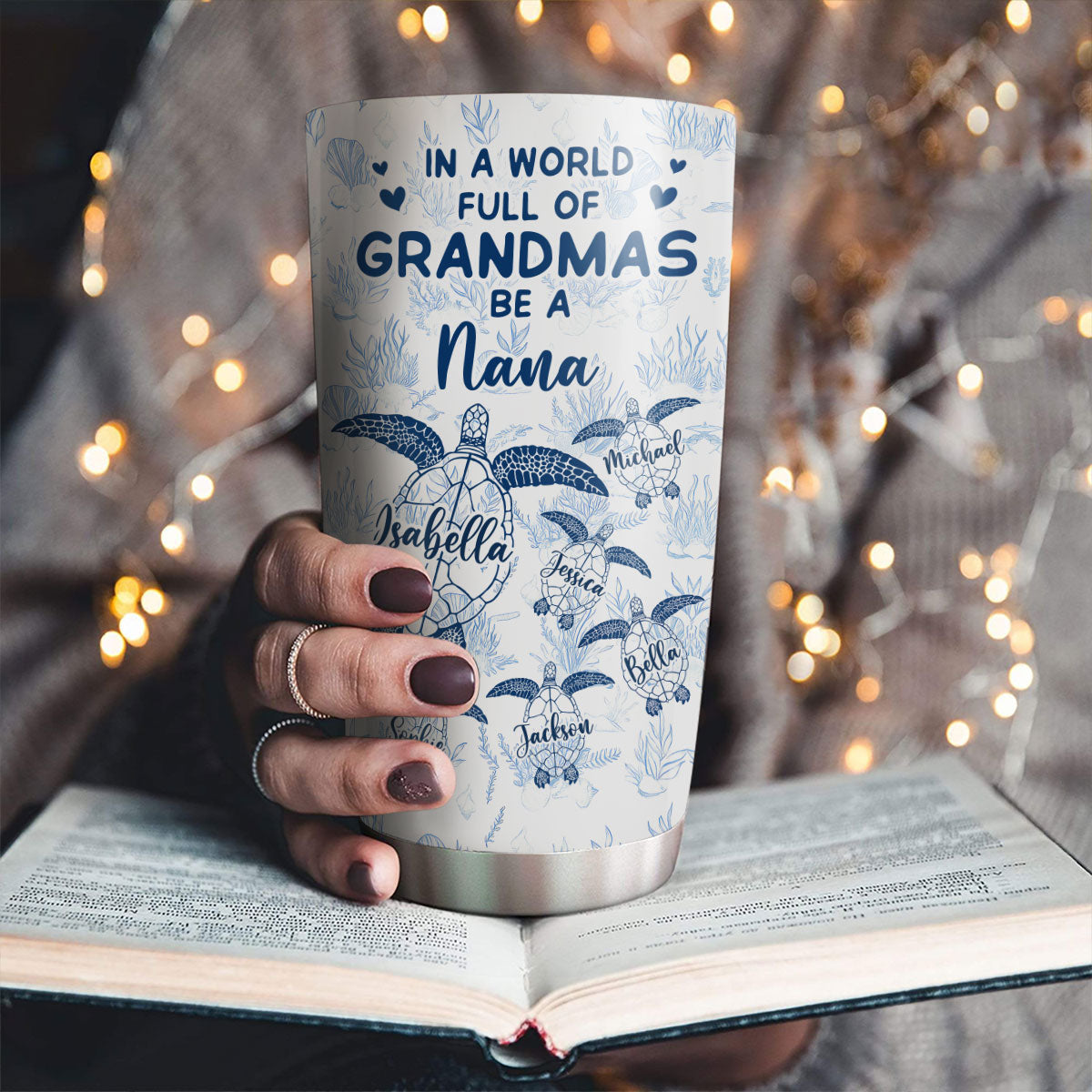In A World Full Of Grandmas - Personalized Custom Tumbler