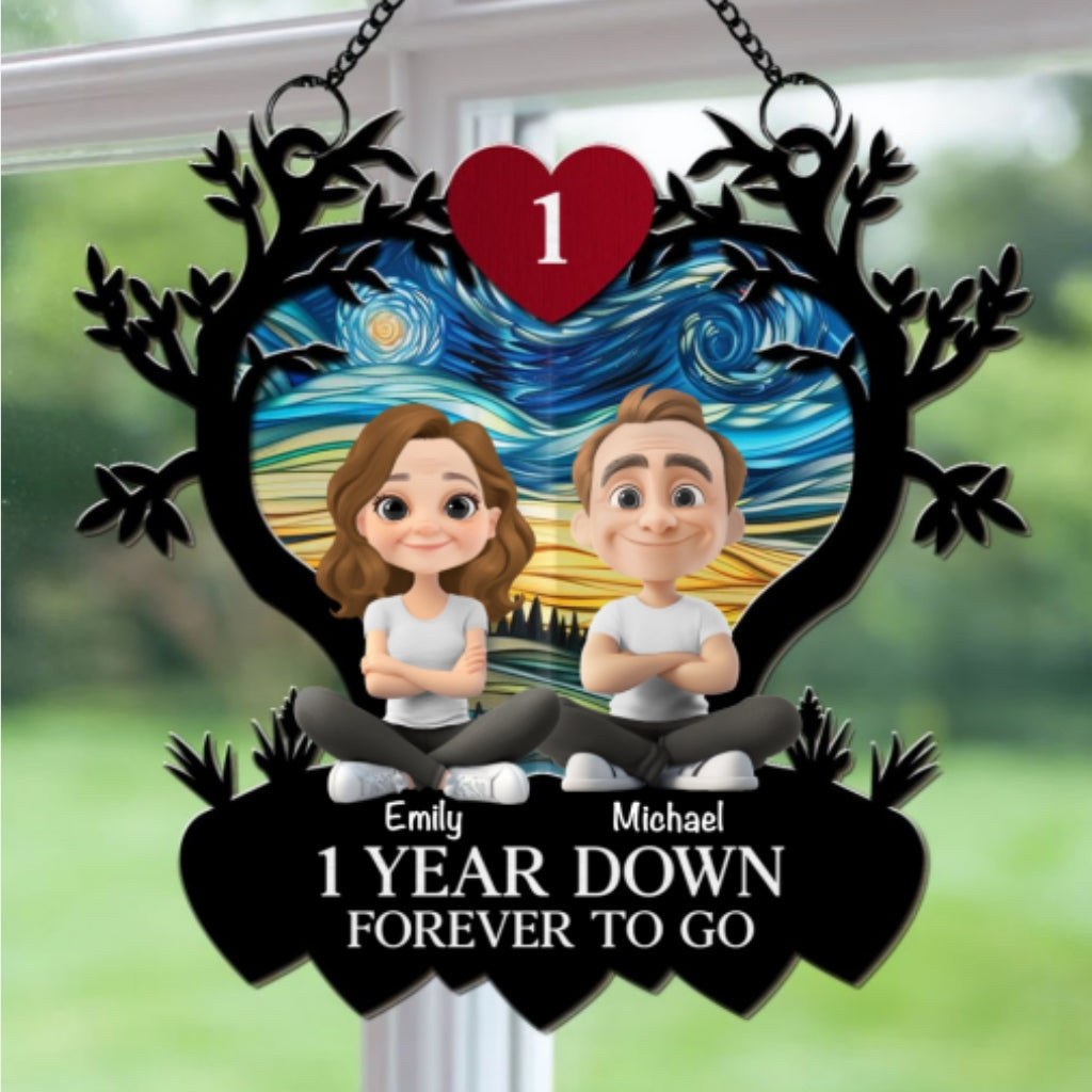 Grow Old Together - Personalized Custom Suncatcher