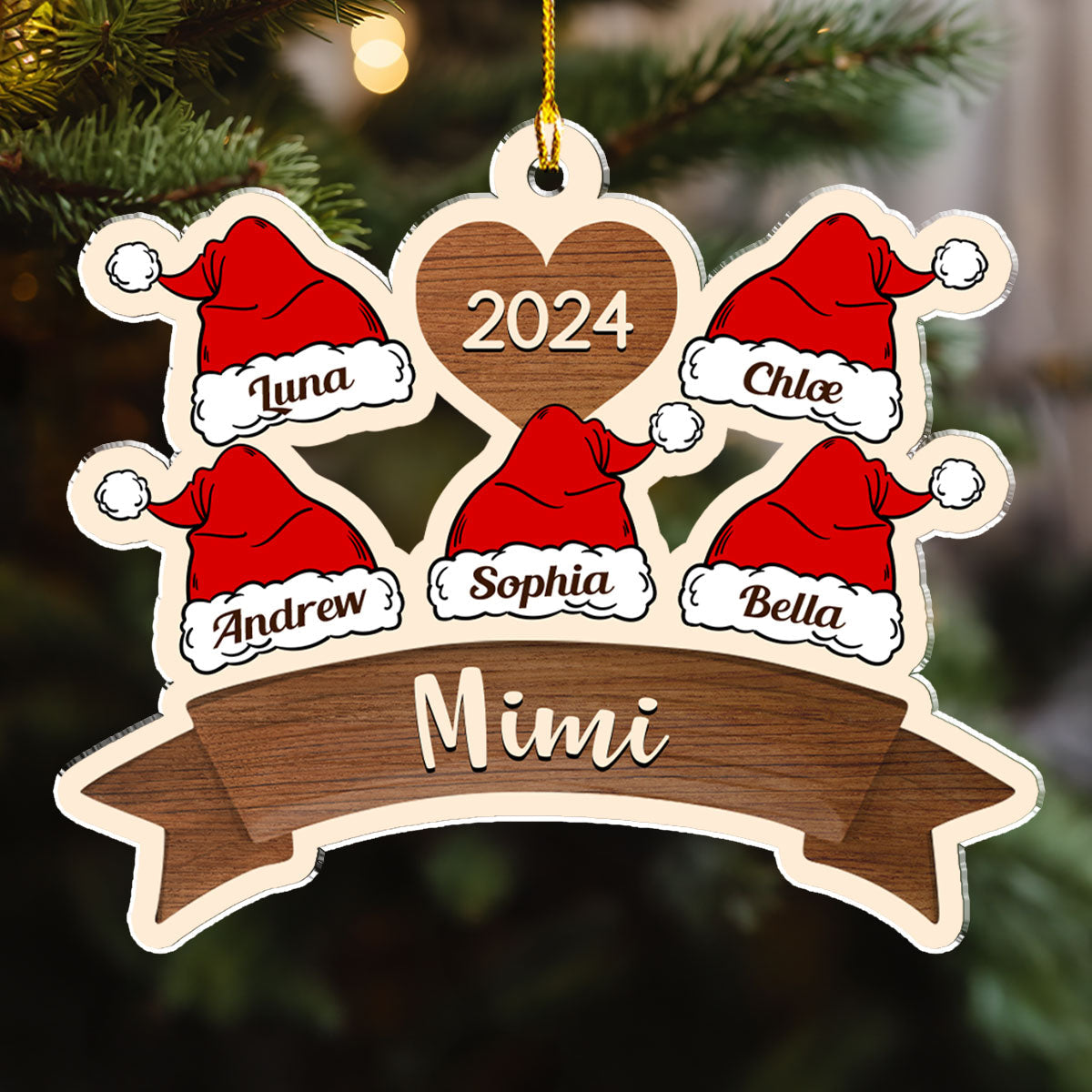 Lovely Grandma - Personalized Custom Acrylic Ornament