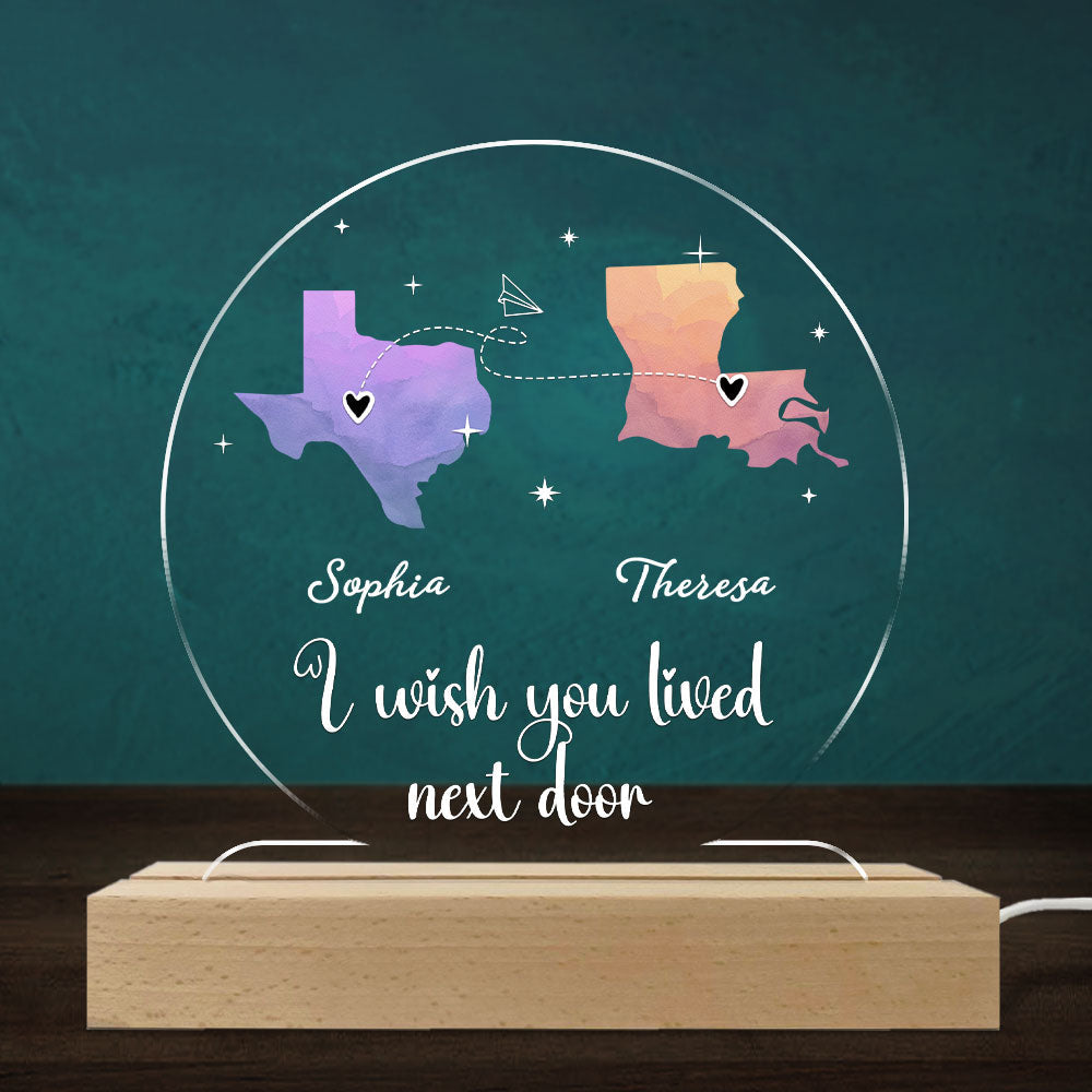 Always Under The Same Sky - Personalized Custom LED Light