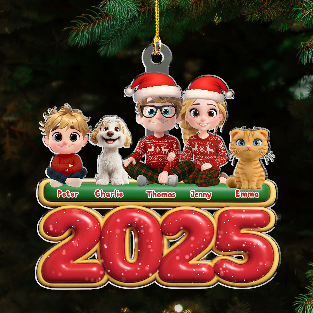 We And Our Kids Pet Version - Personalized Custom Acrylic Ornament