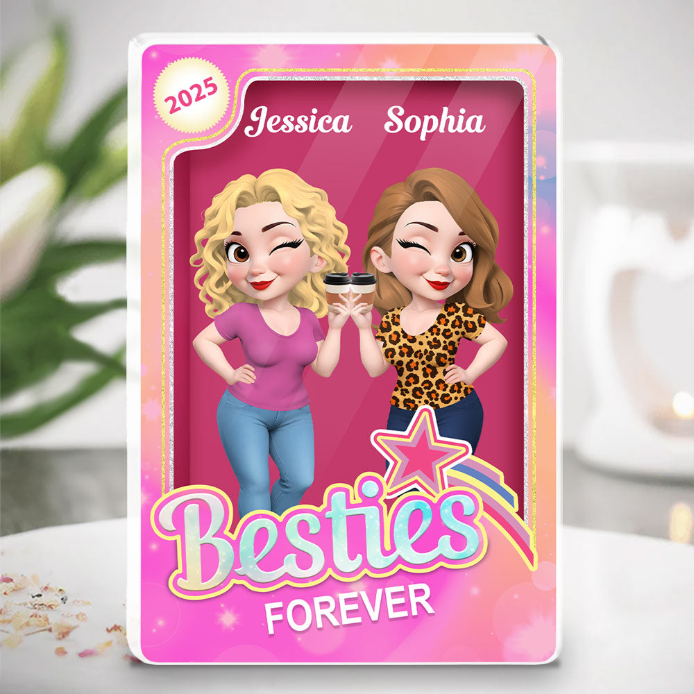 Besties Sisters - Personalized Custom Acrylic Plaque