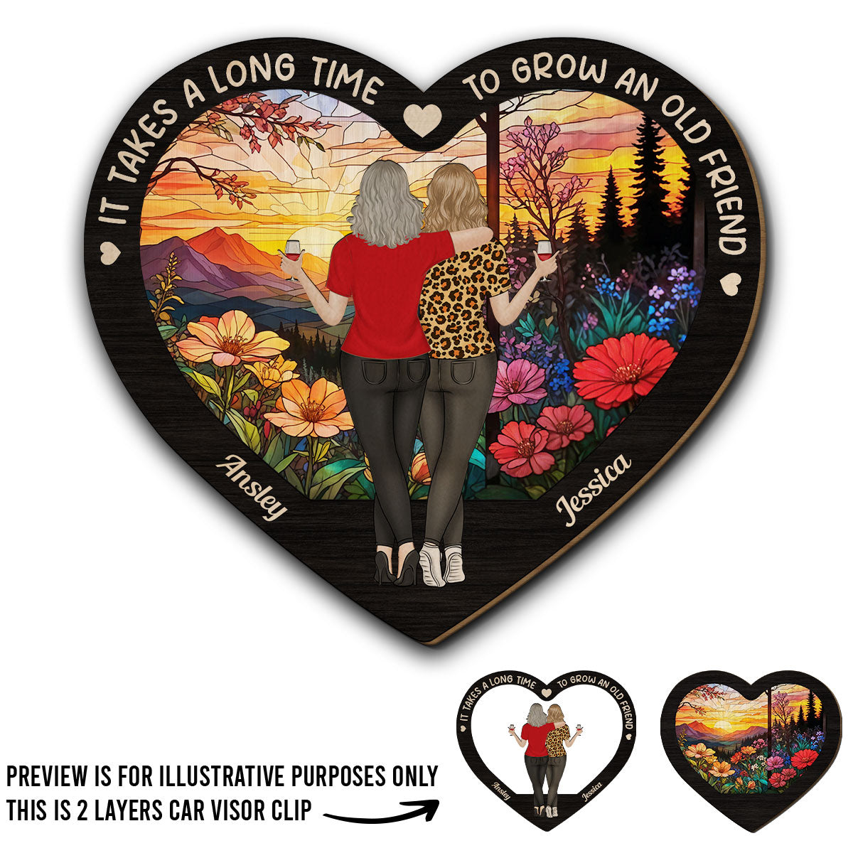 I Wish You Lived Next Door - Personalized Custom Car Visor Clip