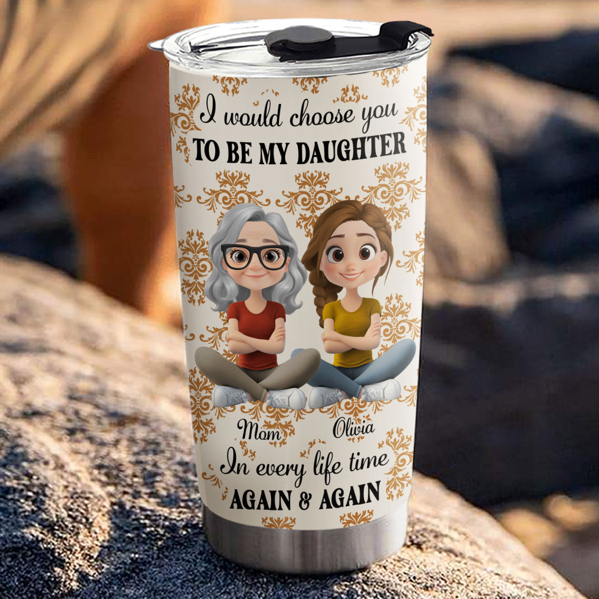 So Proud Of You My Daughter - Personalized Custom Tumbler