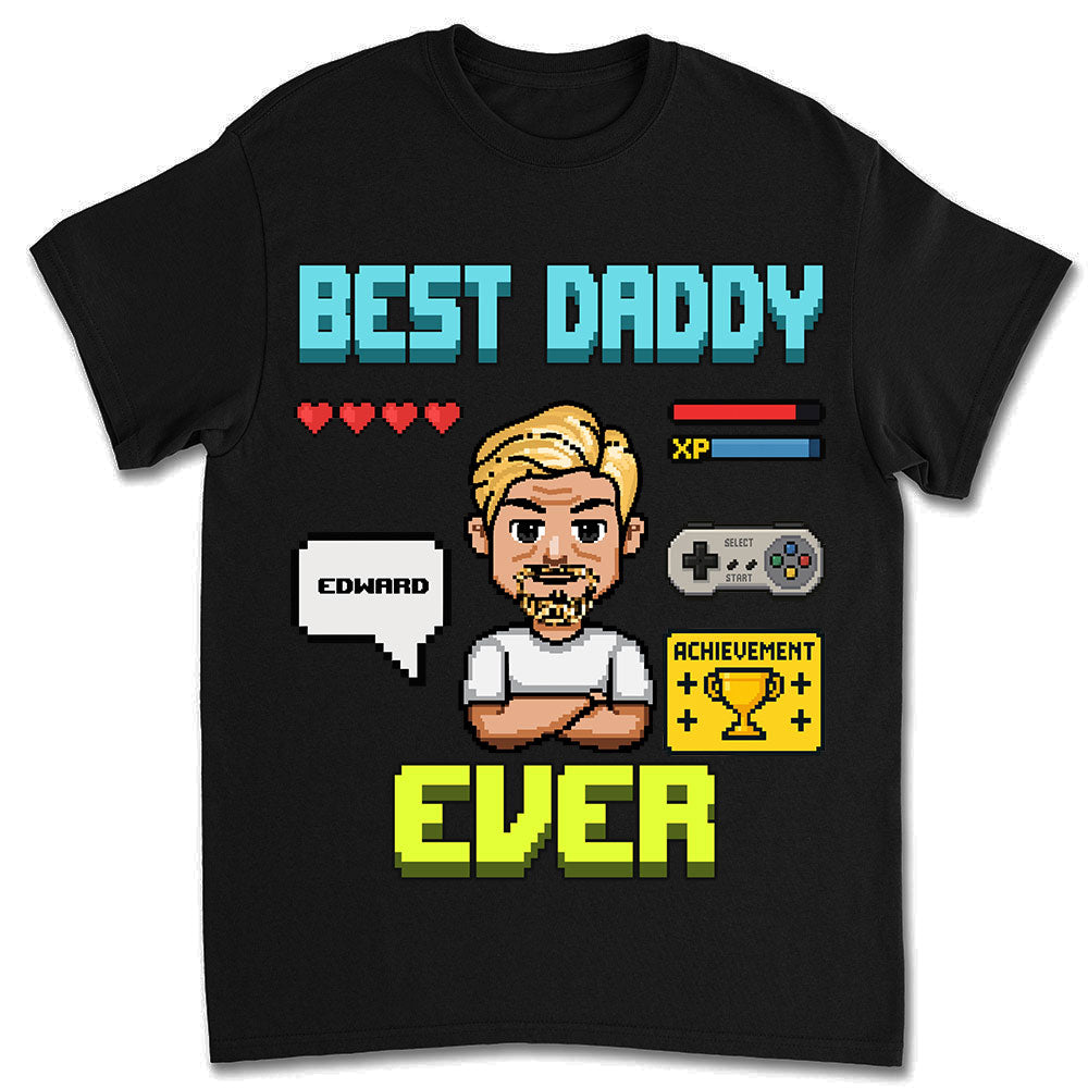 Gamer Dad Level Up - Personalized Custom Shirt