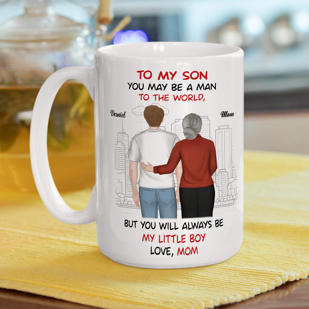 Always My Little Boy - Personalized Custom Coffee Mug