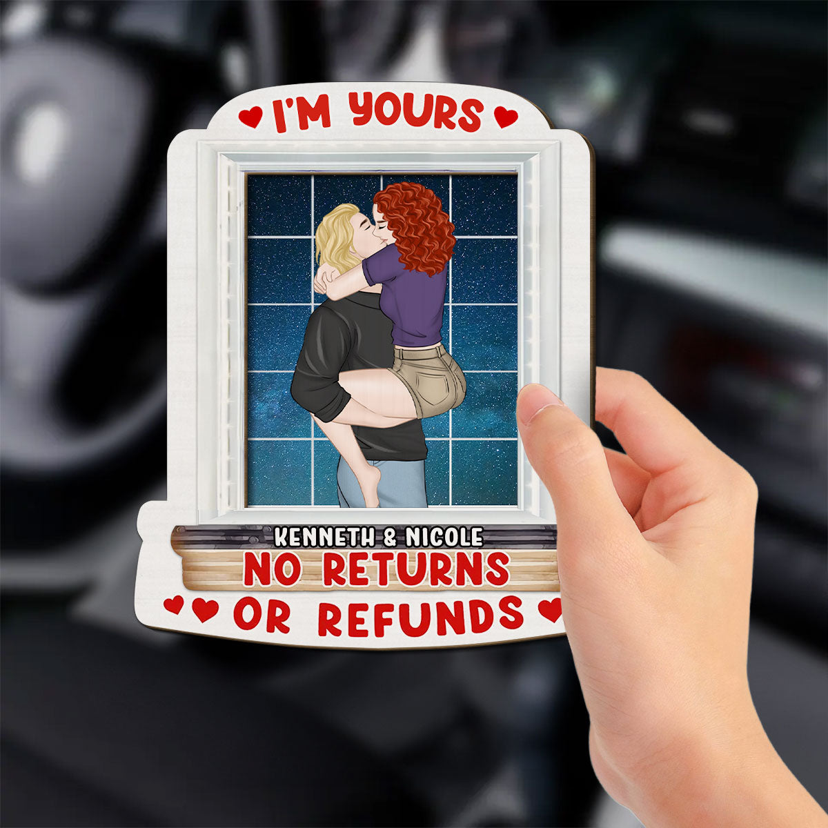 I Am Yours - Personalized Custom Car Visor Clip