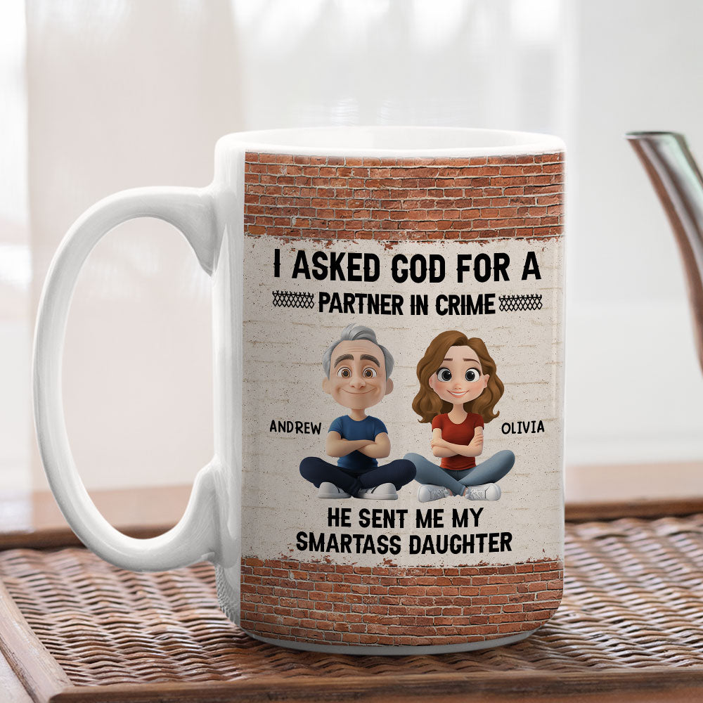 God Sent You To Me - Personalized Custom Coffee Mug