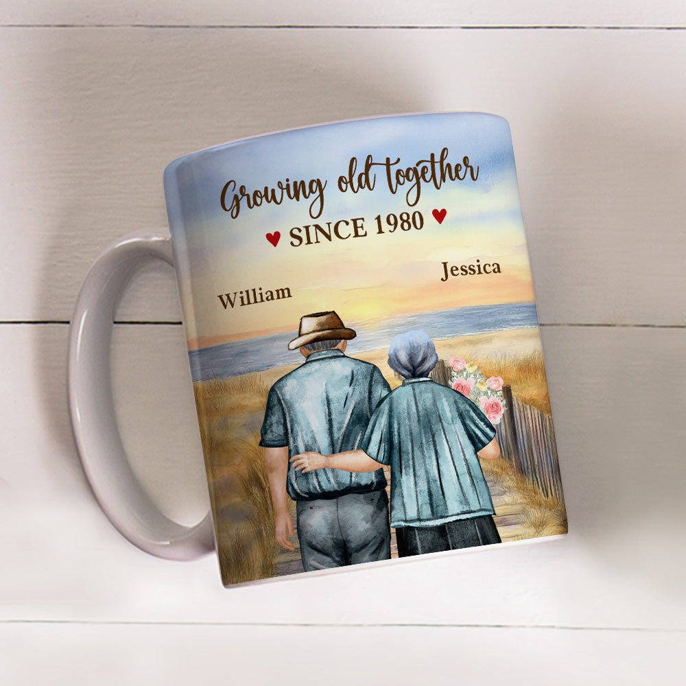 Growing Old Together - Personalized Custom Coffee Mug