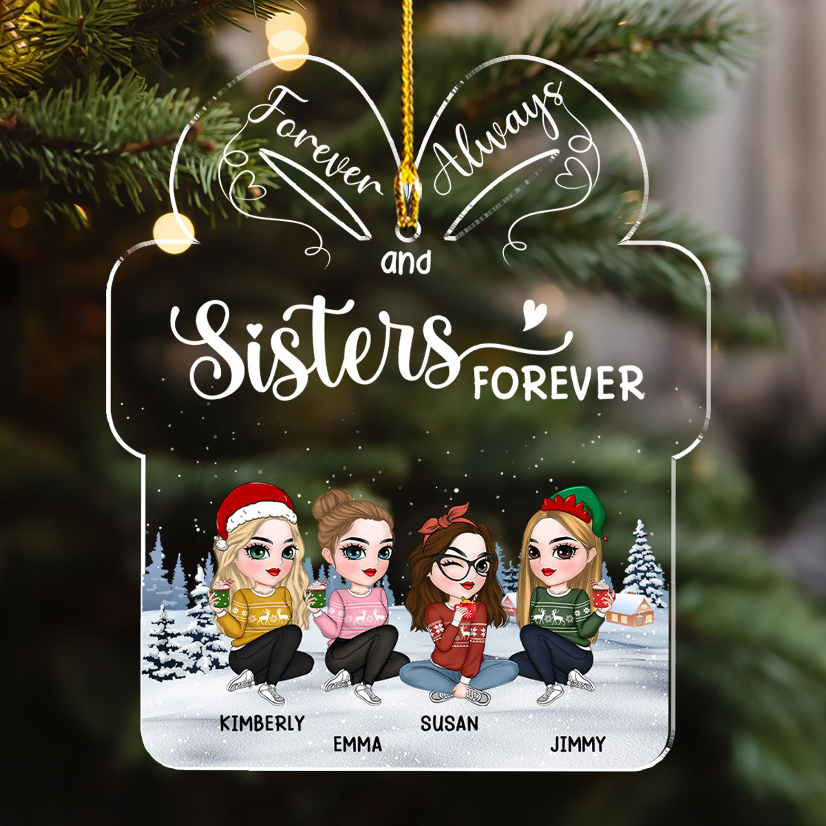 Our Friendship Is A True Blessing To Me - Personalized Custom Acrylic Ornament