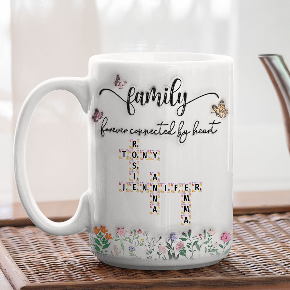 We Are Forever Connected at Heart - Personalized Custom 3D Inflated Effect Mug