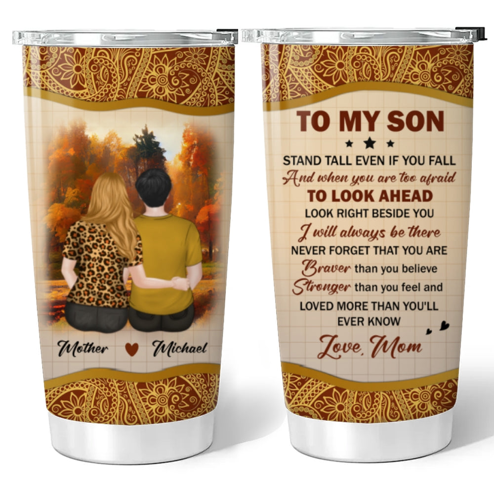 My Brave Grandson - Personalized Custom Tumbler