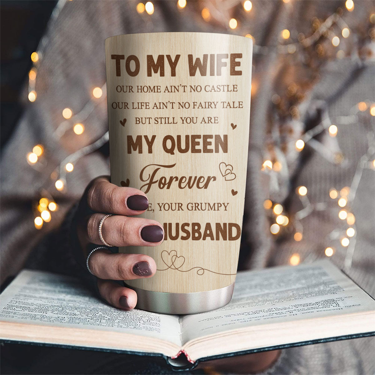 To My Queen - Personalized Custom Tumbler