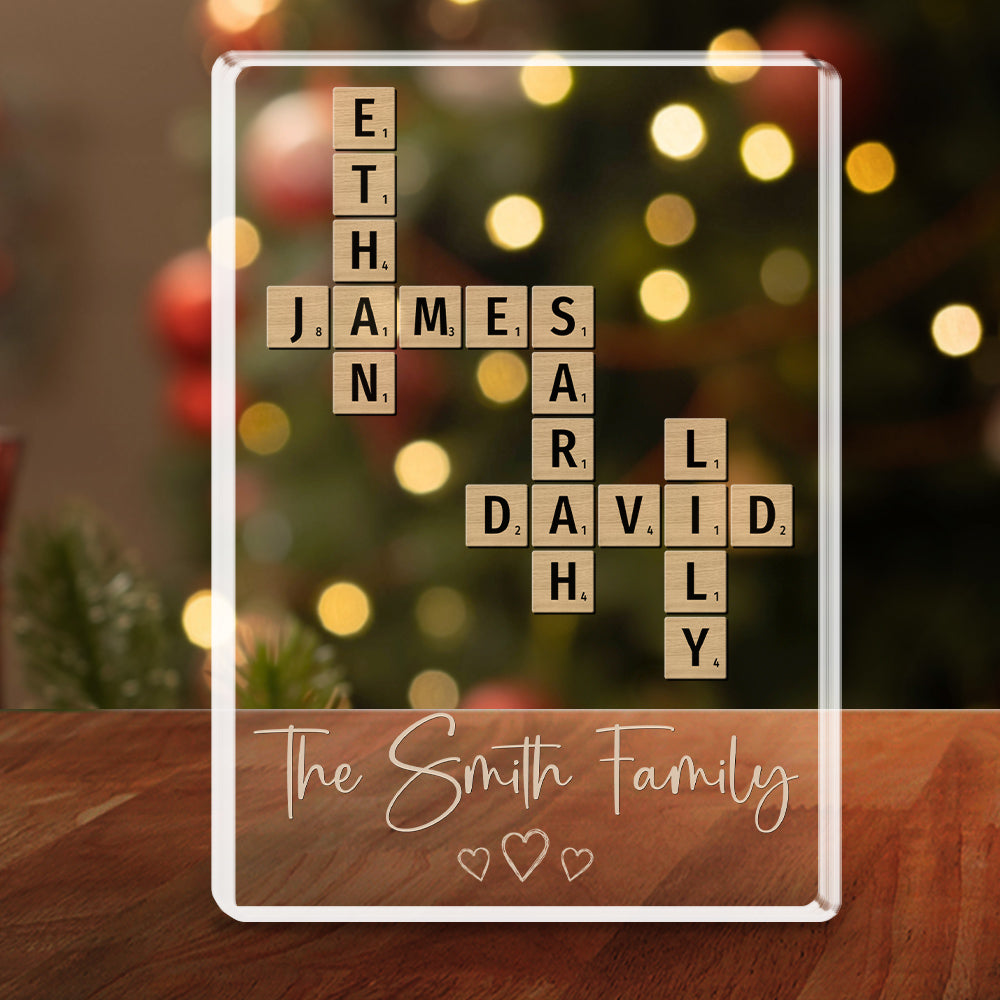 A Family Is A Gift That Lasts Forever - Personalized Custom Acrylic Plaque