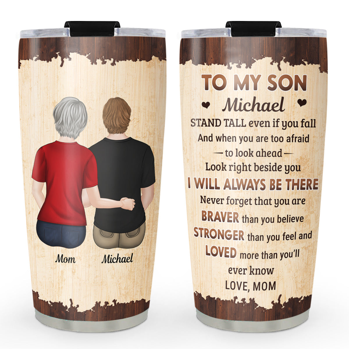From Mom To Son - Personalized Custom Tumbler