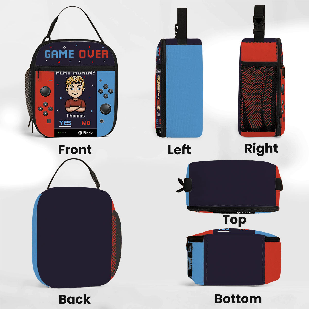 Play Again - Personalized Custom Insulated Lunch Bag