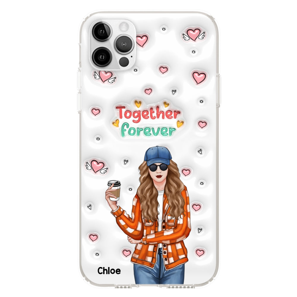 Together Forever - Personalized Custom 3D Inflated Effect Phone Case