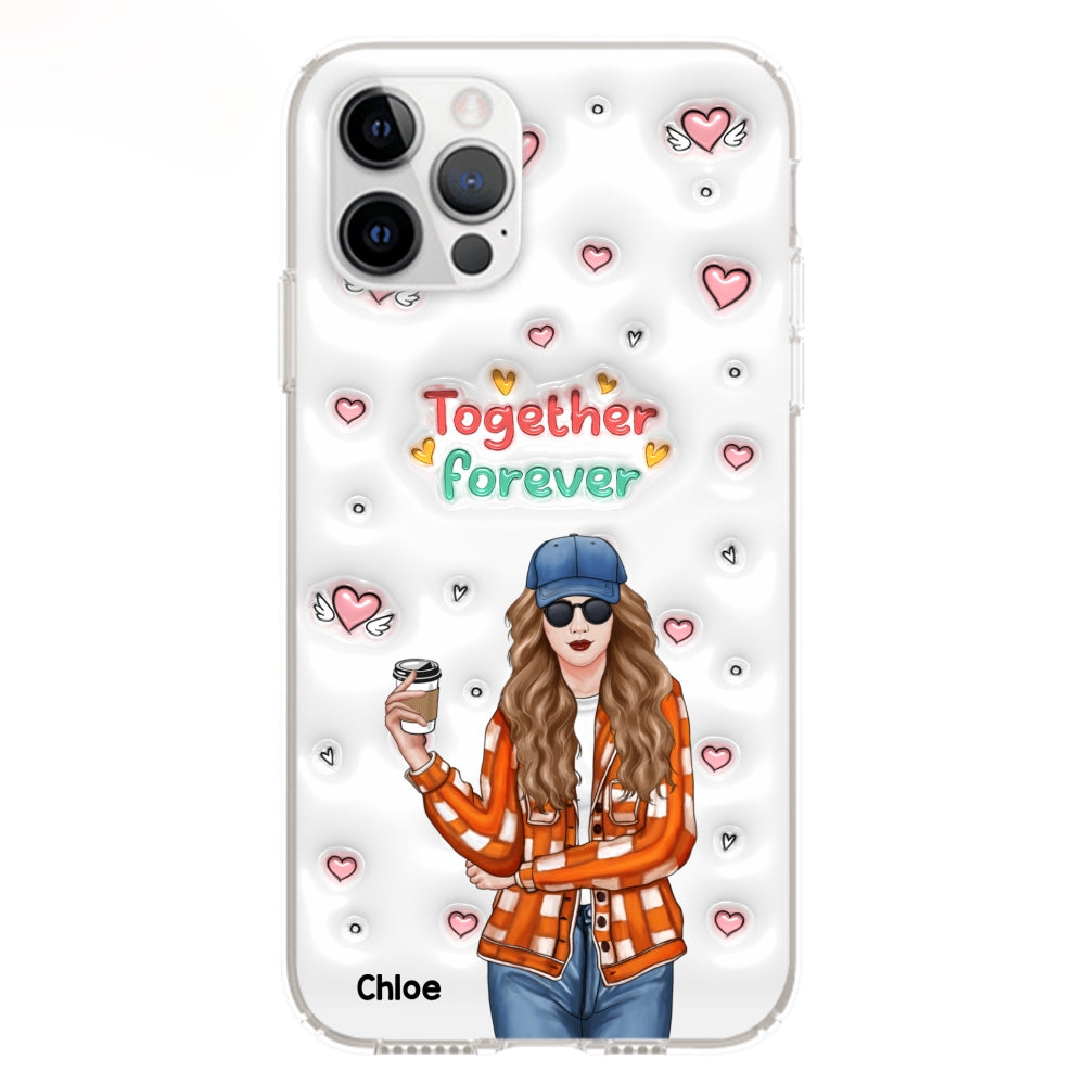 Together Forever - Personalized Custom 3D Inflated Effect Phone Case