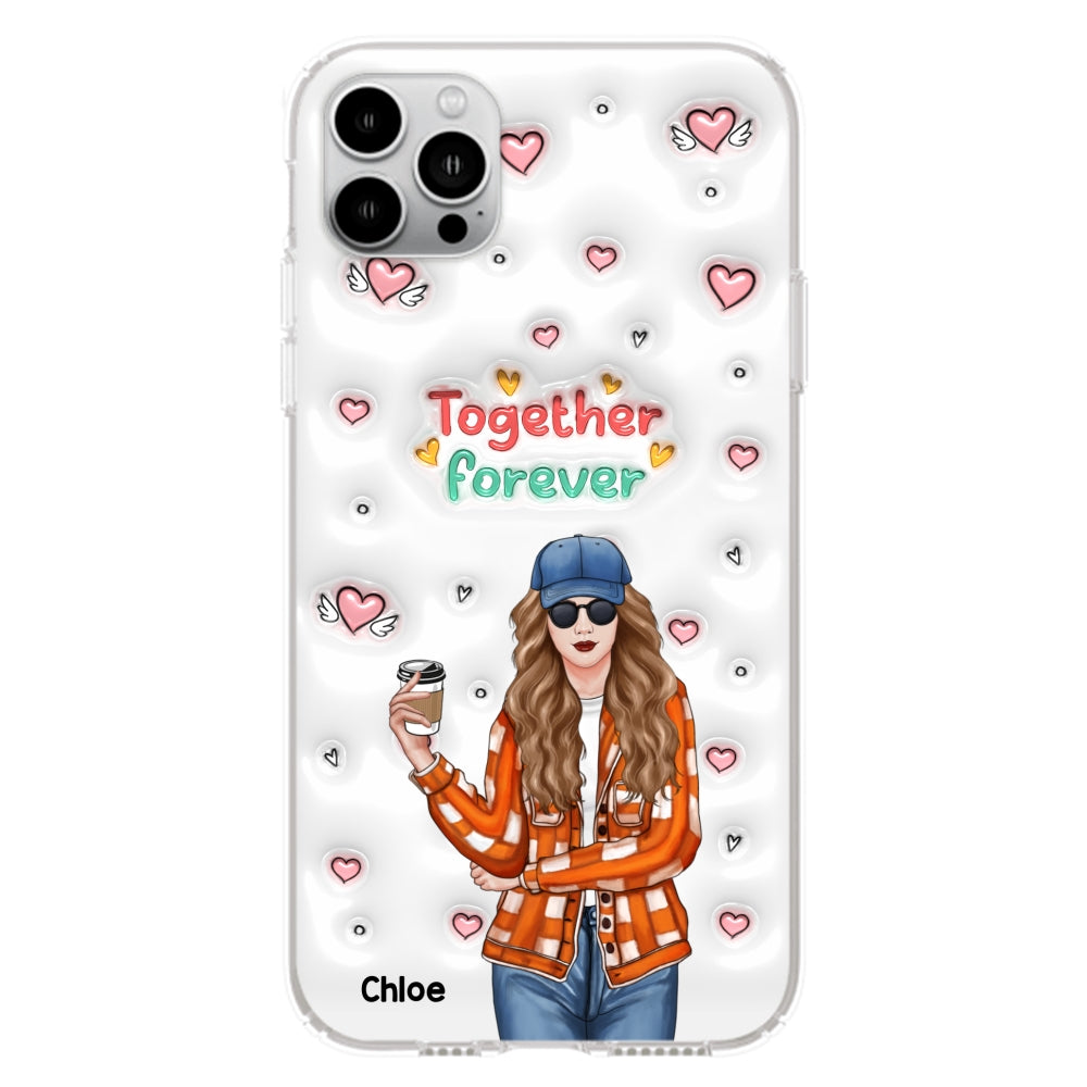 Together Forever - Personalized Custom 3D Inflated Effect Phone Case