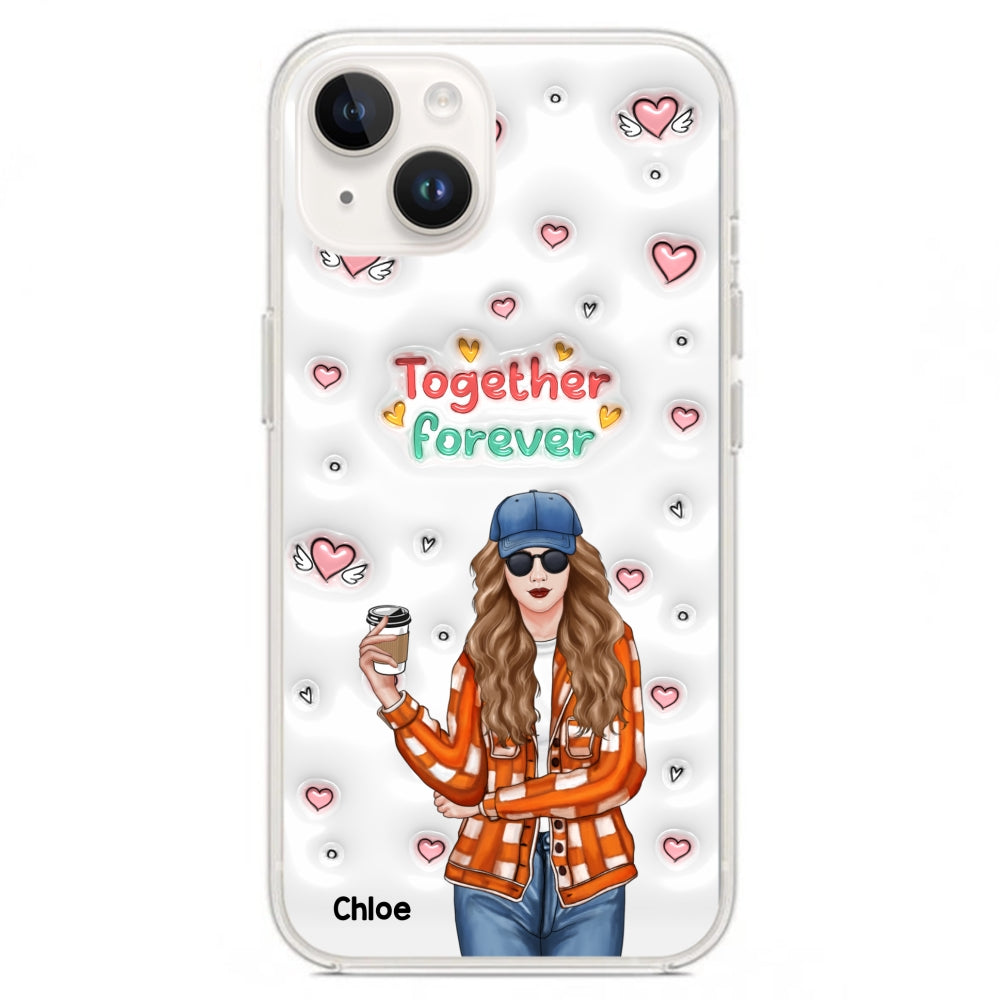 Together Forever - Personalized Custom 3D Inflated Effect Phone Case