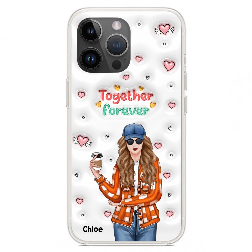 Together Forever - Personalized Custom 3D Inflated Effect Phone Case