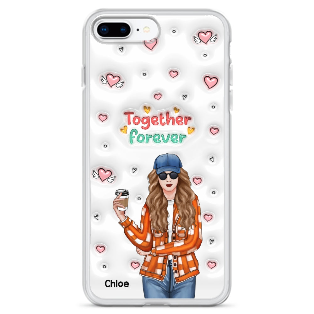 Together Forever - Personalized Custom 3D Inflated Effect Phone Case