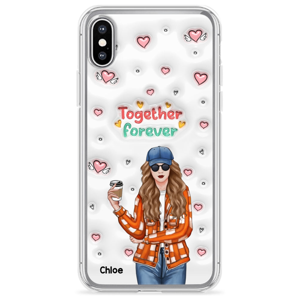 Together Forever - Personalized Custom 3D Inflated Effect Phone Case