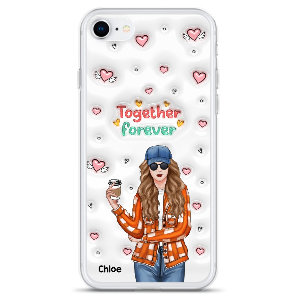Together Forever - Personalized Custom 3D Inflated Effect Phone Case