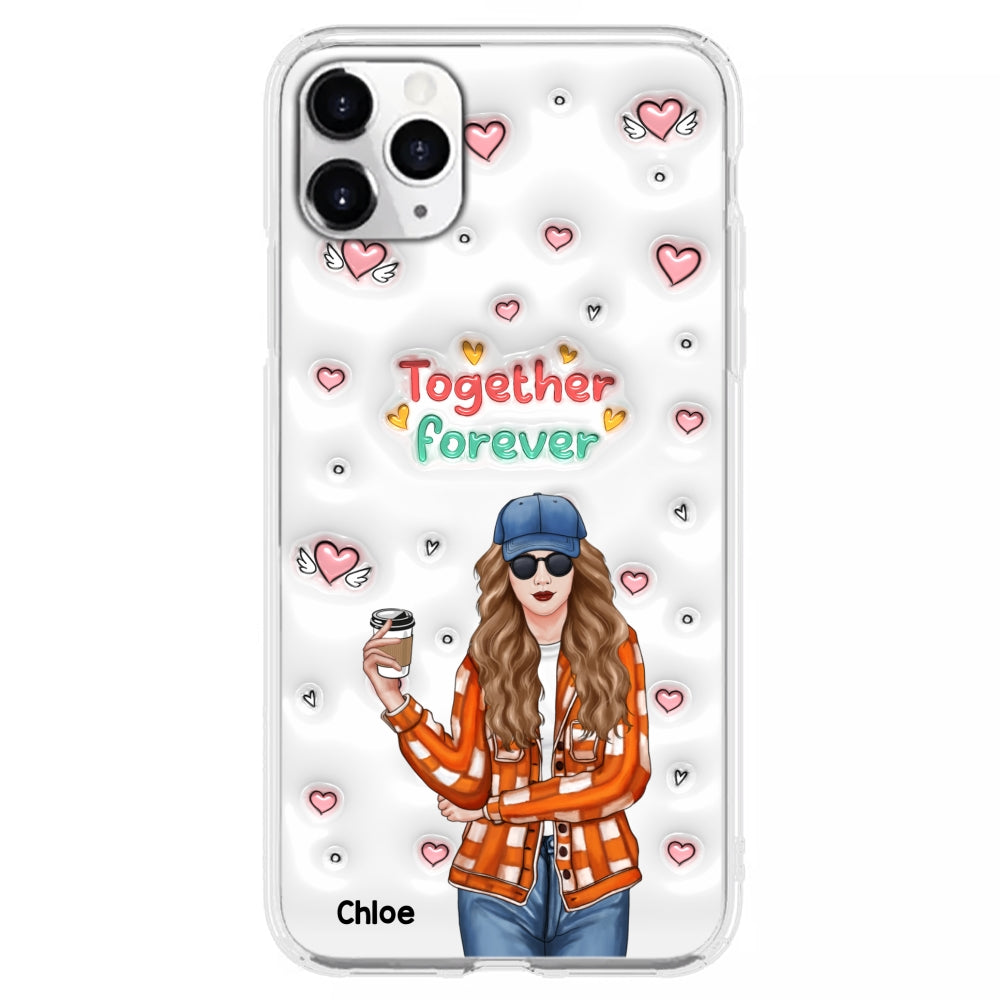 Together Forever - Personalized Custom 3D Inflated Effect Phone Case