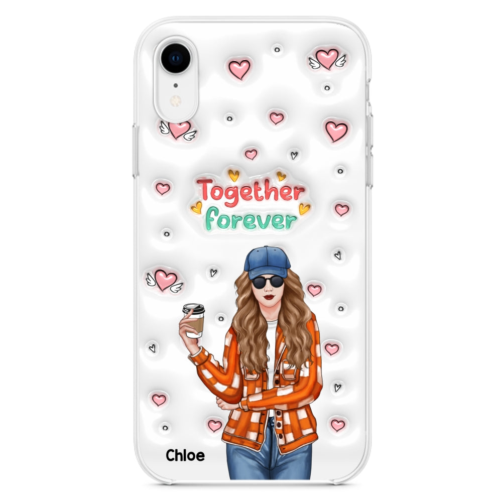 Together Forever - Personalized Custom 3D Inflated Effect Phone Case
