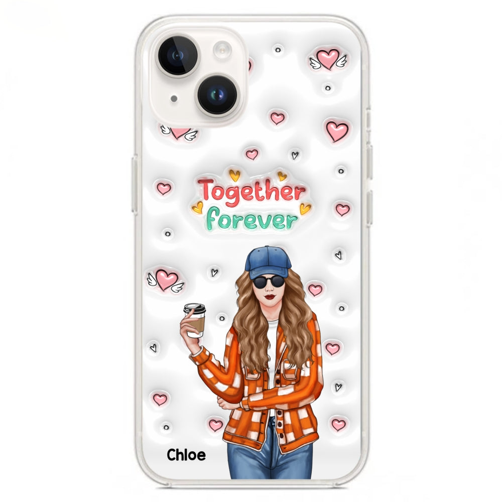 Together Forever - Personalized Custom 3D Inflated Effect Phone Case