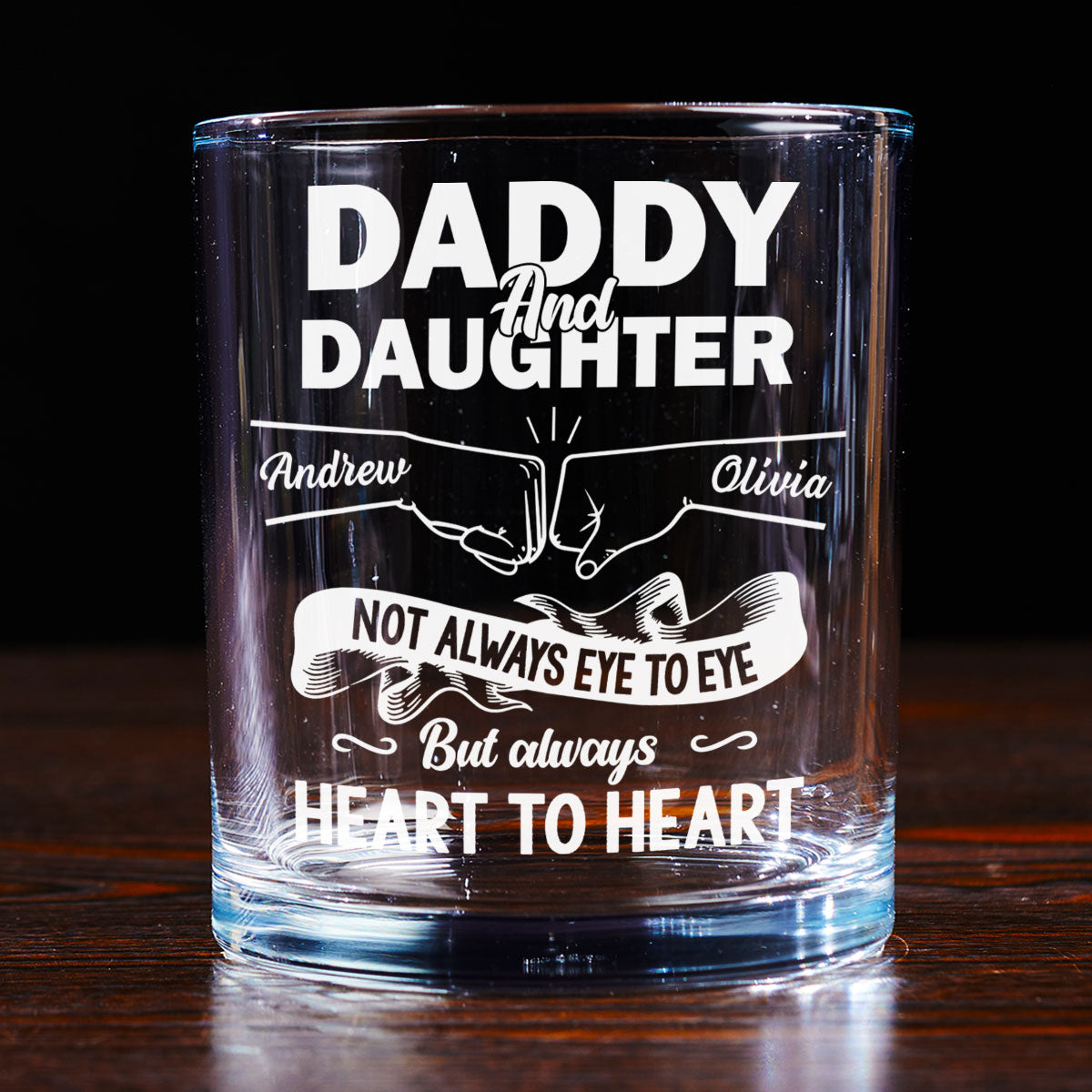 You Are The Best - Personalized Custom Whiskey Glass