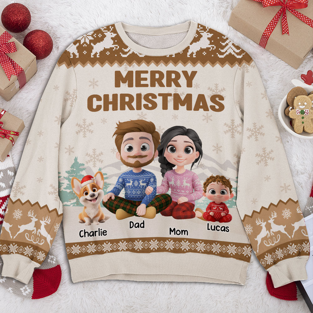 As A Family Now Onwards - Personalized Custom All-Over-Print Sweatshirt